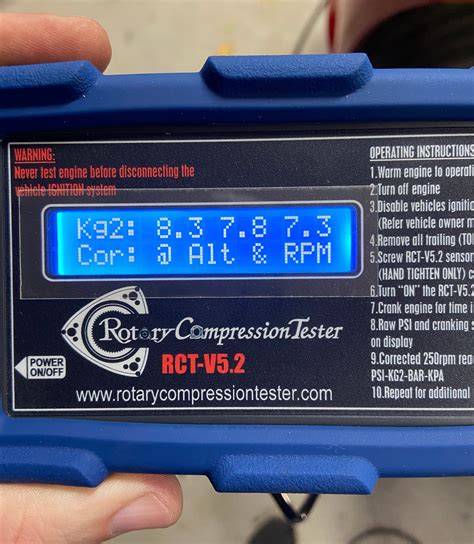 rotary compression tester|rx8 compression numbers.